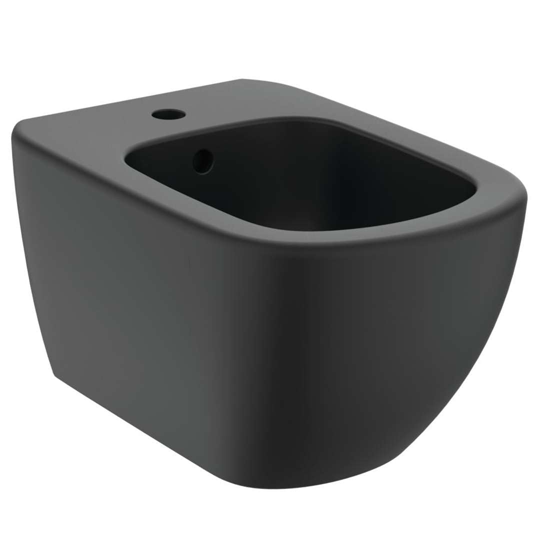 Ideal Standard - These hängende Bidet mit versteckten Befestigungen - Schwarz Seide