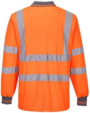 Portwest Unisex Hi-Vis Sicherheits-Arbeitskleidung, langärmelig, 6XL, Orange, Orange, 6XL 6XL Orange