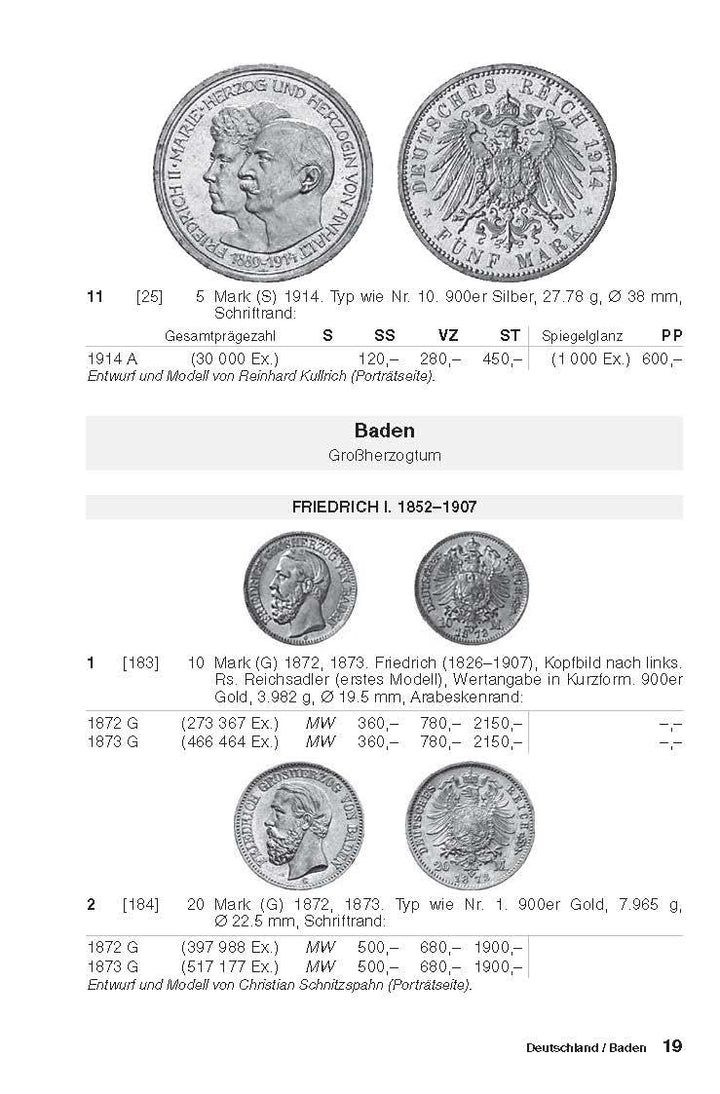 Kleiner deutscher Münzkatalog von 1871 bis heute, Taschenbuch