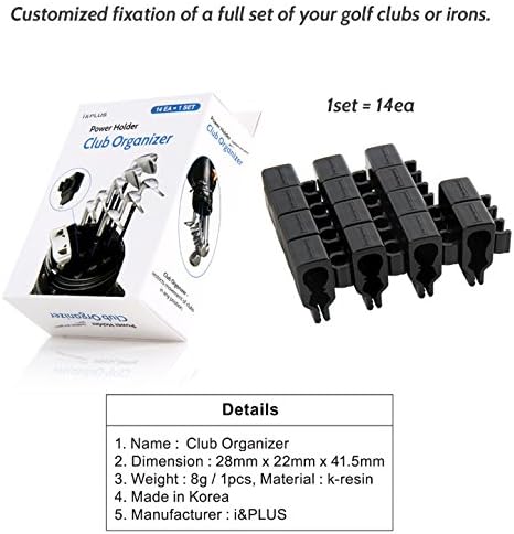 iplus Golfclub Organisatoren 14pcs 1set Clip macht Halter Eisen Putter auf Tasche zu schützen