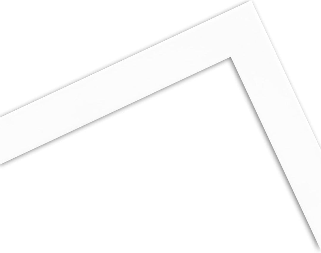 WANDStyle Bilderrahmen KLASSISCH 50x60 I Farbe: Weiss I Holzbilderrahmen I Bilderrahmen Modern I Mad