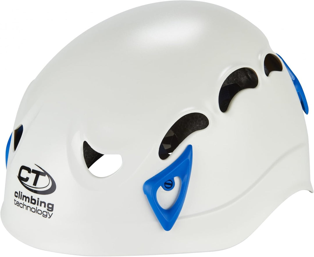 Climbing Technology Galaxy Helm Unisex Erwachsene, Unisex Regolabile da 50-61 Cm weiss/azurblau, Reg