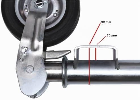 otgerlensker products PKW Anhänger Stützrad Automatik Wohnwagen Stützrad Trailer Bugrad Hänger Stütz