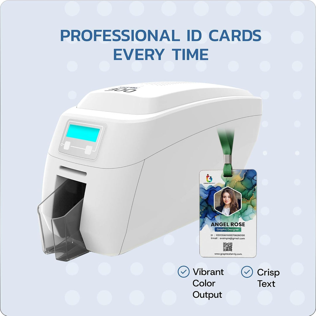 Magicard 300 Drucker MC300YMCKO Farbband – YMCKO – 300 Drucke mit Bodno Software Demokarte YMCKO 1 P