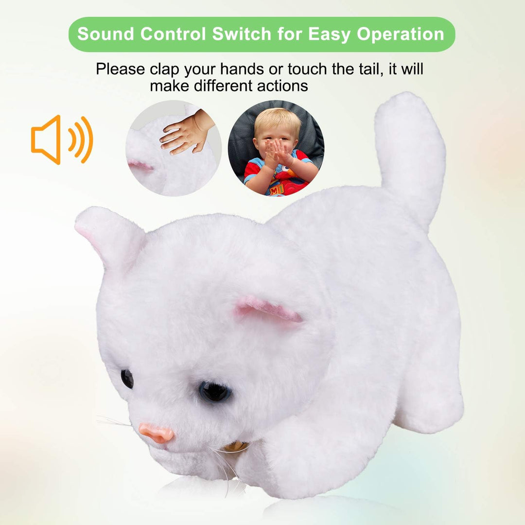 Interaktives Plüschtier Katze Roboter Spielzeug, Barking Meow Kätzchen, Berührungskontrolle, elektro