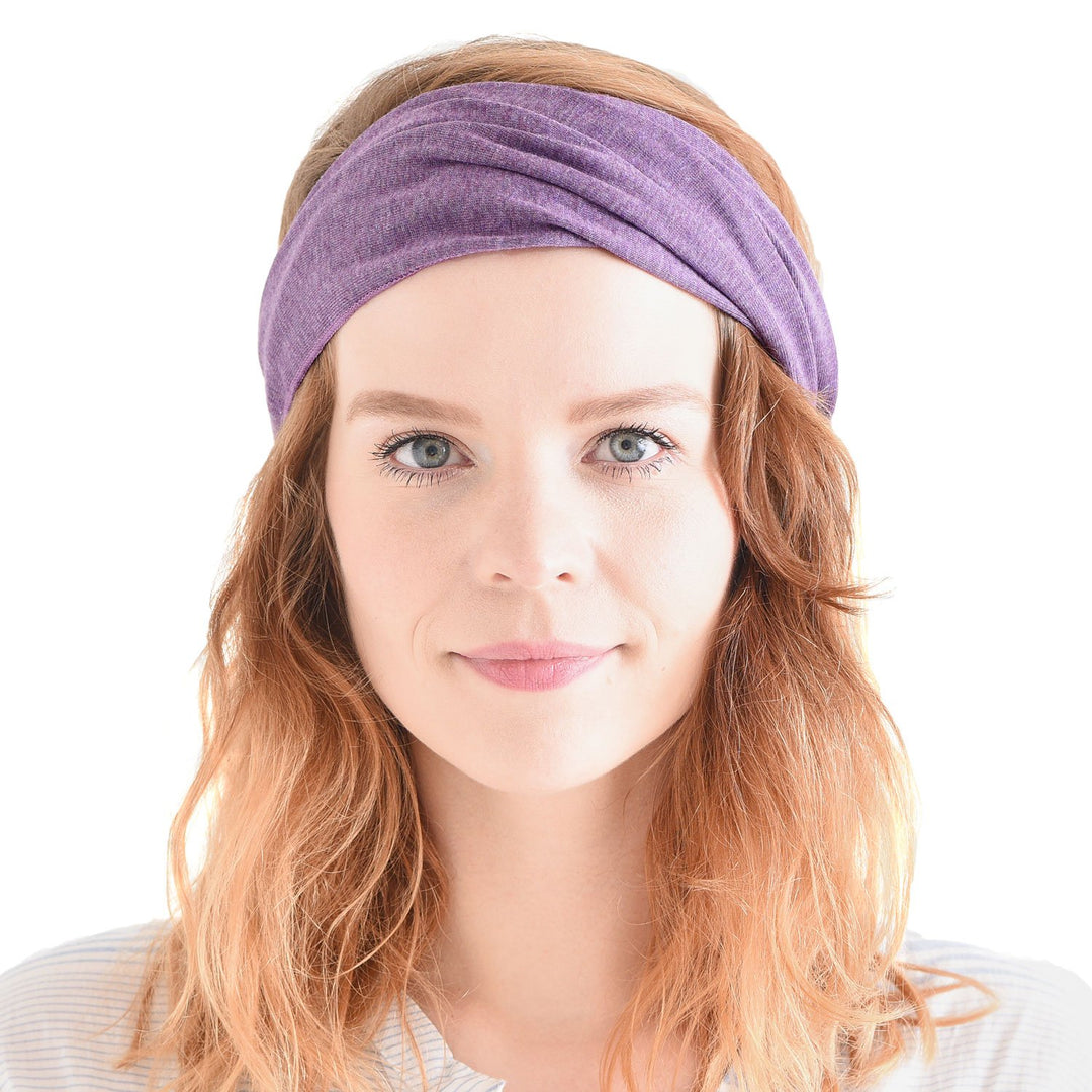 CHARM Damen Breites Haarband Bandana - Bio Baumwolle Stirnband Herren Kopftuch Sommer Hair Band Aus