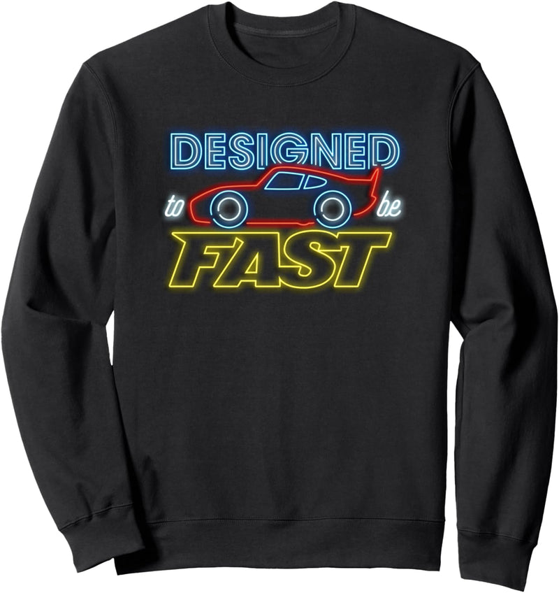 Disney PIXAR Cars Lightning McQueen Fast Neon Sweatshirt