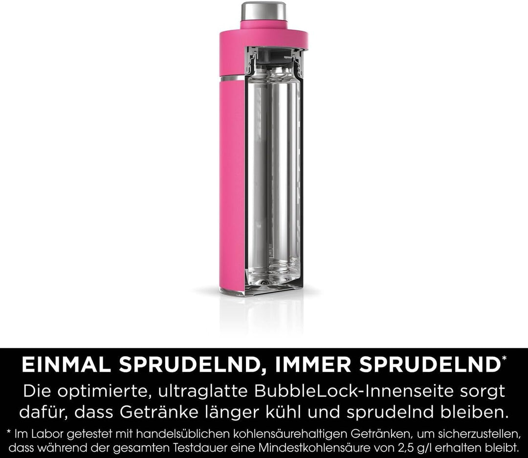 Ninja Thirsti Wasserflasche, Thermobecher to go, 700ml, auslaufsicherer Deckel, für kohlensäurehalti