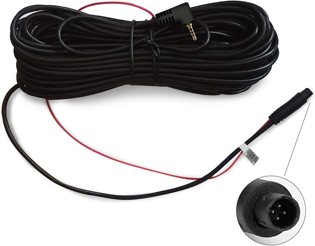 REDTIGER 33Feet Rückfahrkamera Ersatz längeres Kabel für Dash Cam (4 pin,2.5mm)