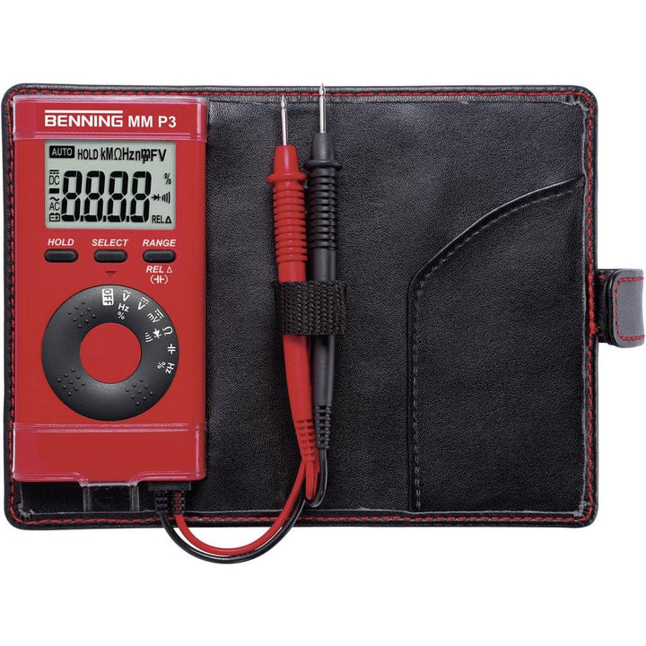 BENNING 044084 MM P3 Digital-Multimeter im Pocketformat, Rot Single, Single