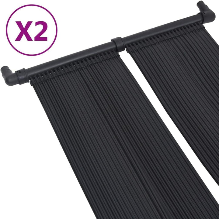 vidaXL 2X Solar-Panel für Poolheizung Solarheizung Solarkollektor Solarmatte Solarabsorber Pool Heiz