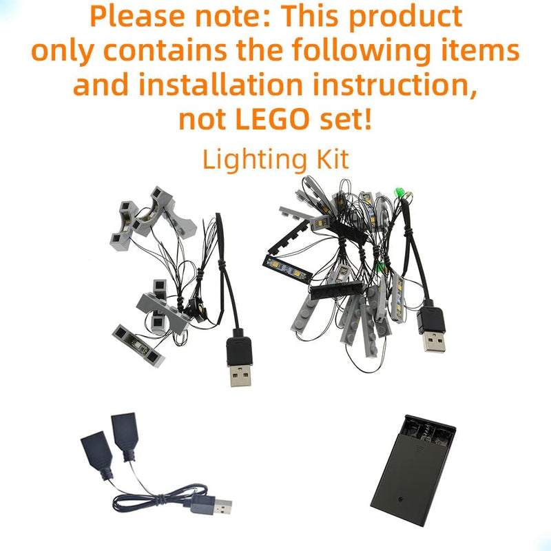 GEAMENT LED-Licht-Set für Ninjago City Gardens (Gärten) Bausteine Modell Kompatibel mit Lego 71741 (