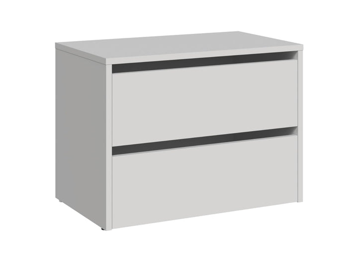 VBChome Modular Schuhschränke 60 x 36 x 44 cm Weiss Schuh-Organizer Grifflose Holzähnlich Holzwerkst