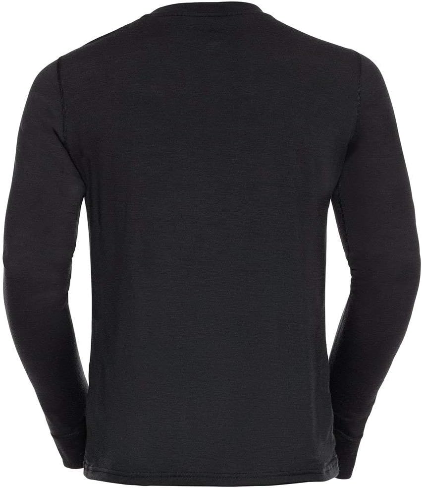 Odlo Herren 100% Merino 200 Gramm_195742 Funktionsunterwäsche Set M Black - Black, M Black - Black