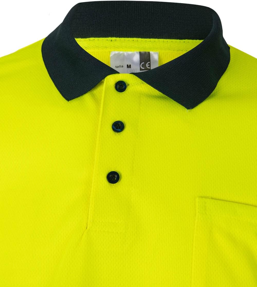 Velilla 175 - Signalshirt, langärmelig (Grösse XXL) Farbe marineblau und gelb fluoreszierend XXL Mar