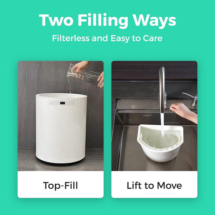 Luftbefeuchter für grosse Räume, 10-Liter-Dampfluftbefeuchter für das ganze Haus mit automatischer A