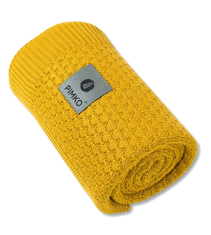PIMKO 100% Bambusdecke Babydecke Strickdecke Kuscheldecke für Jungen und Mädchen Schmusedecke 80 x 1