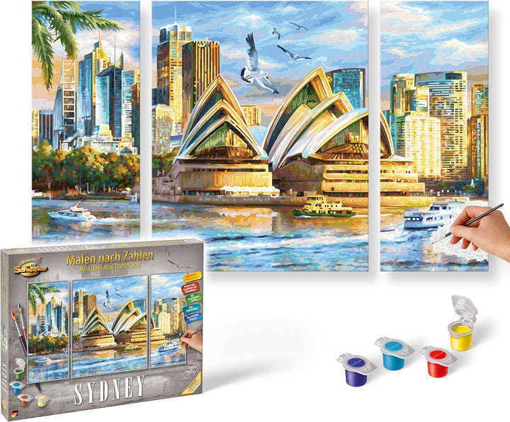 Schipper 609260909 Malen nach Zahlen – Sydney - Bilder malen für Erwachsene, inklusive Pinsel und Ac