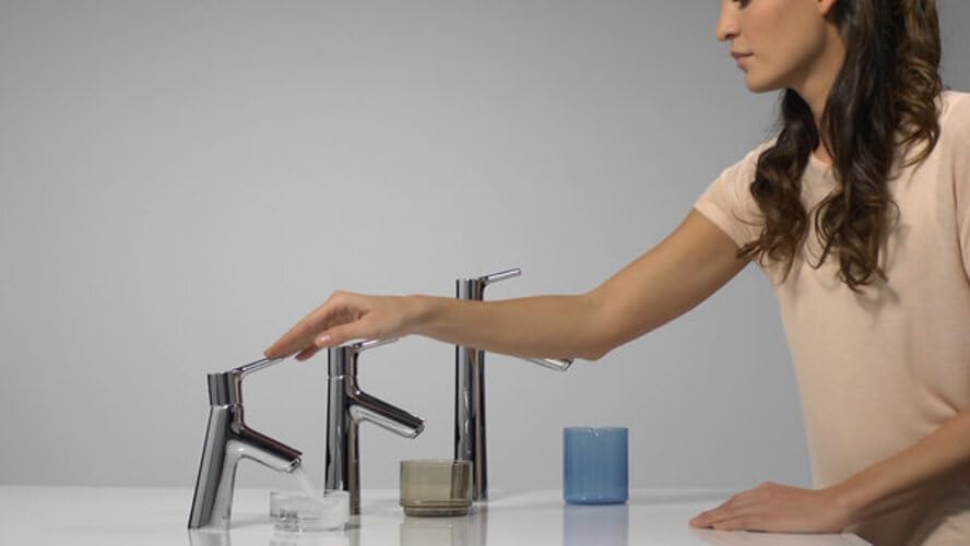 hansgrohe Wasserhahn Talis S (Armatur mit Auslauf Höhe 100mm, ohne Ablaufgarnitur) Chrom, Chrom