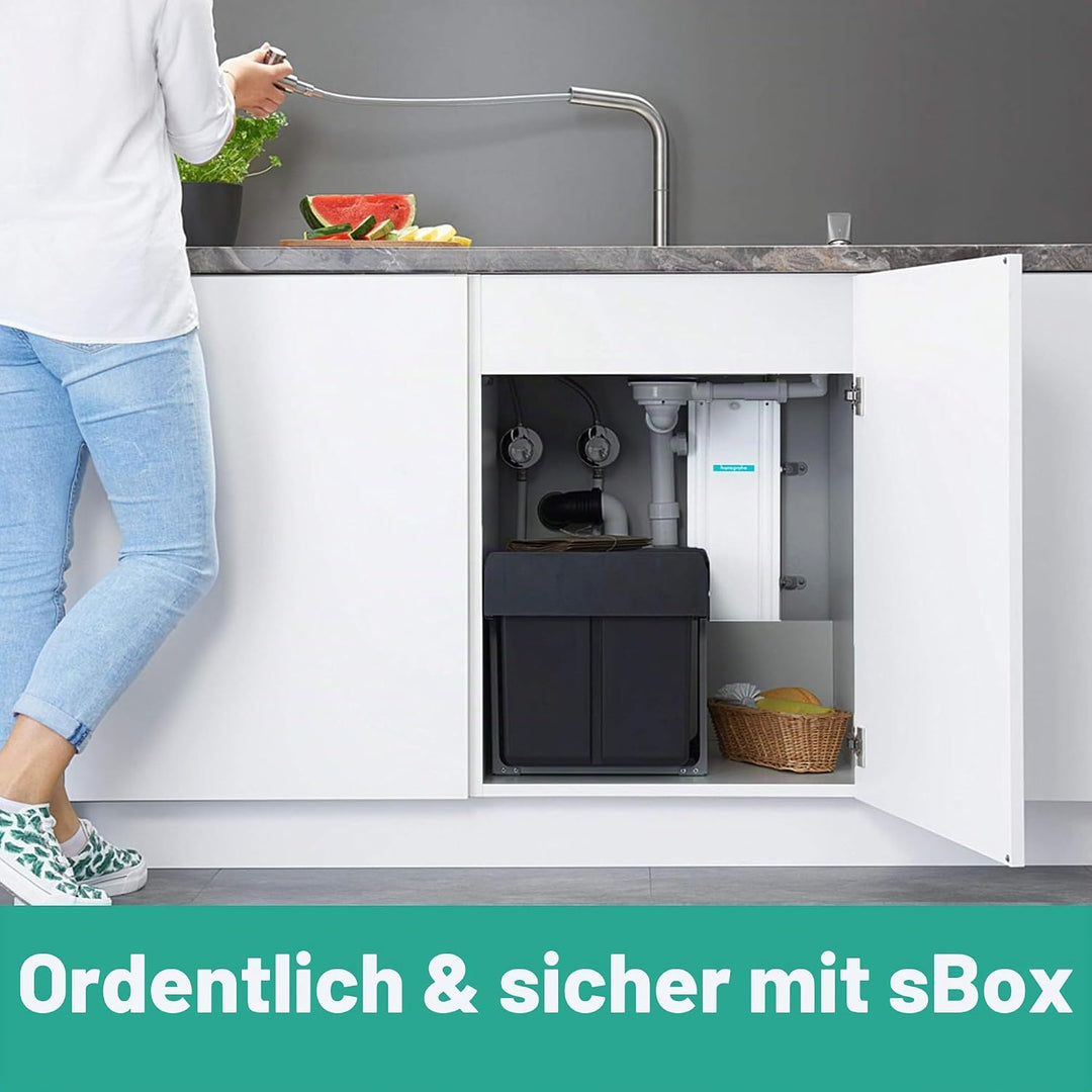 hansgrohe Küchenarmatur Select 2-Loch mit Schlauchbox (Wasserhahn Küche 110° oder 150°schwenkbar, ho