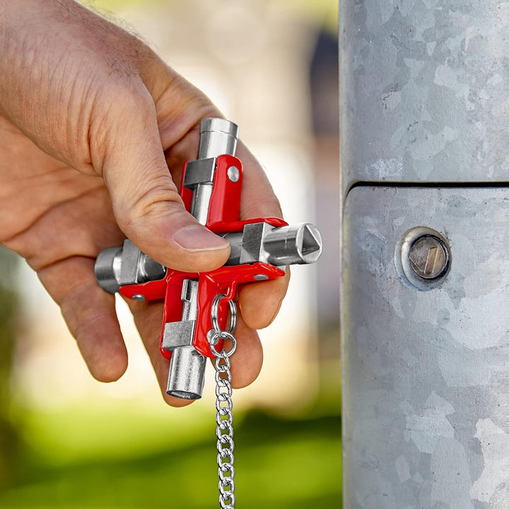 Knipex Universal-Schlüssel für gängige Schränke und Absperrsysteme 90 mm (SB-Karte/Blister) 00 11 06