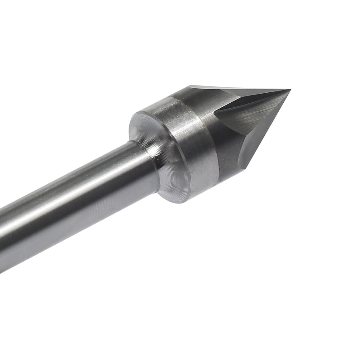 V Nutfräser 60 grad 8mm schaft，3 Flöten Fasenfräser Gravierfräser CNC Fräser für Oberfräse Holz Grav