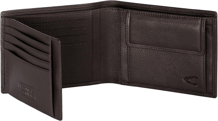 camel active bags Atlanta Herren Geldbörse RFID Hochformat Leder Mittelgross Braun 12,5 x 2,5 x 9,5