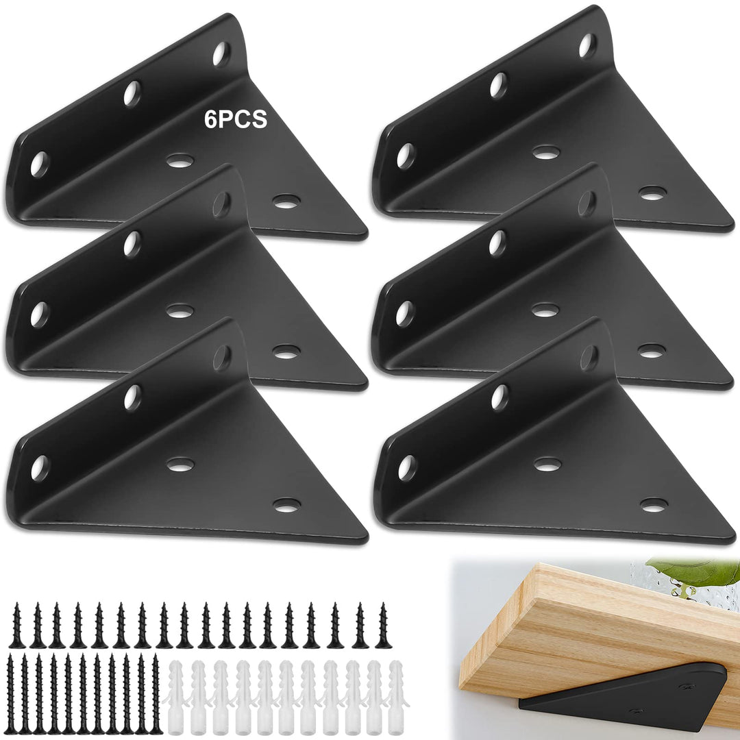 6pcs Unsichtbare Dreieck Regalhalterungen, Regalhalterung Dreieck, Dreieck Regal Halterungen Unsicht