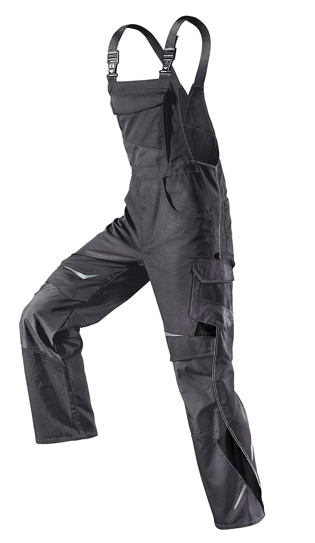 KÜBLER PULSSCHLAG Arbeitslatzhose anthrazit, Grösse 64, Herren-Arbeitslatzhose aus Mischgewebe, Arbe