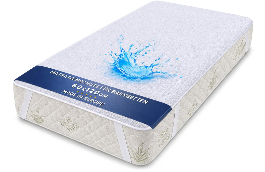 Matratzenschoner wasserdichte Matratzenauflage 60x120 cm – Kinder Bettunterlage Matratzenschutz und
