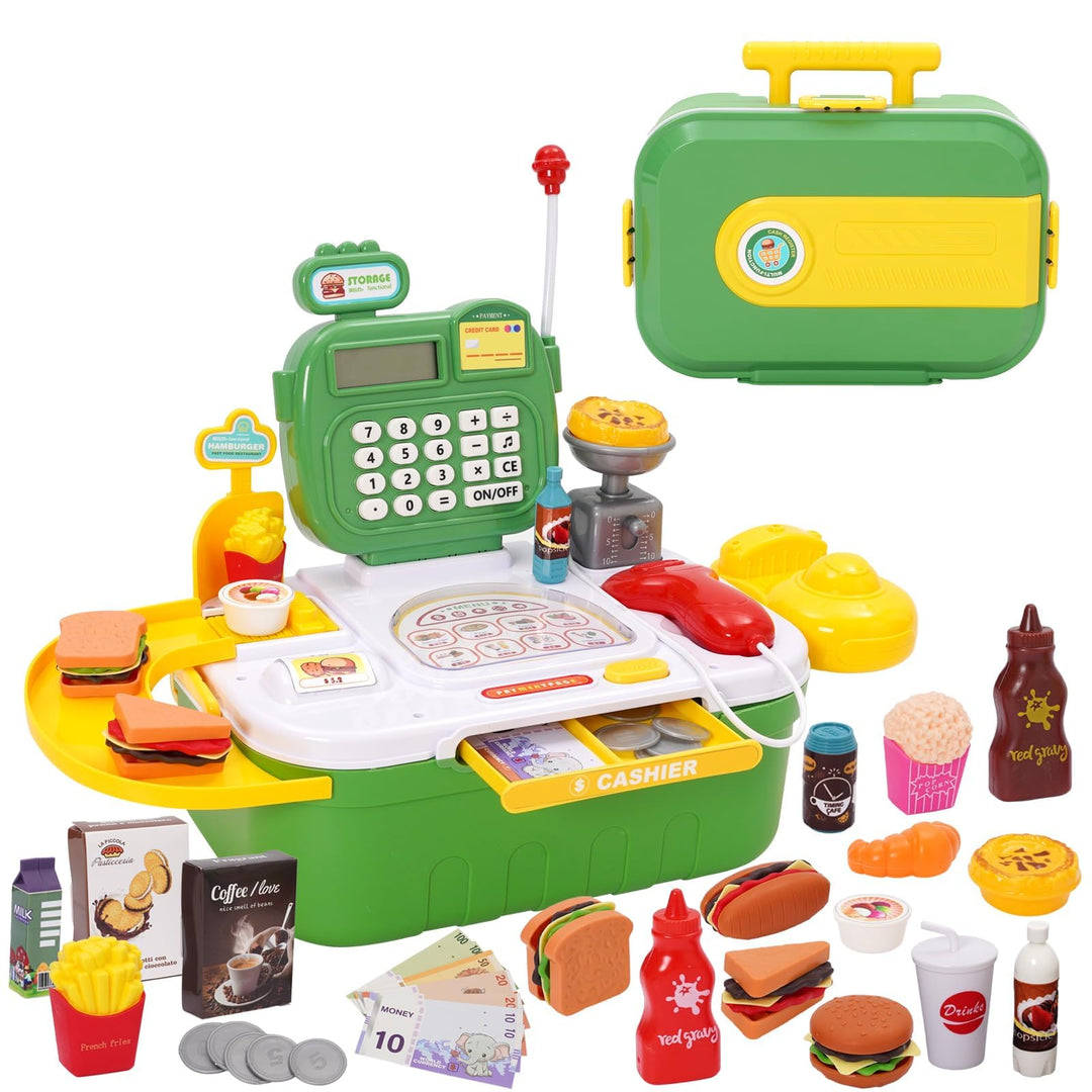 Spielzeug Für Kinder Spielzeug Supermarkt Registrierkasse Mit Scanner, Mit Taschenrechnerfunktion, L