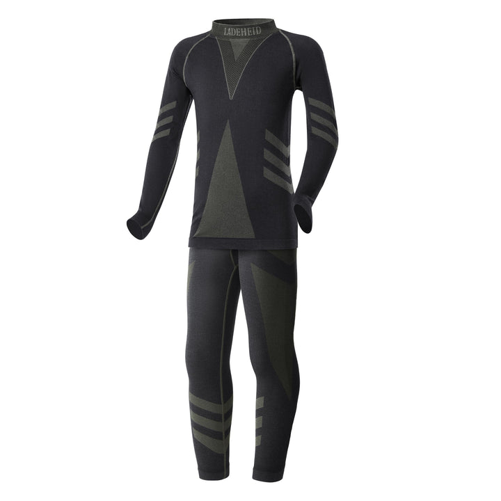 Ladeheid Skiunterwäsche Kinder Funktionsunterwäsche Set Langarm Shirt Lange Unterhose Thermoaktiv LA