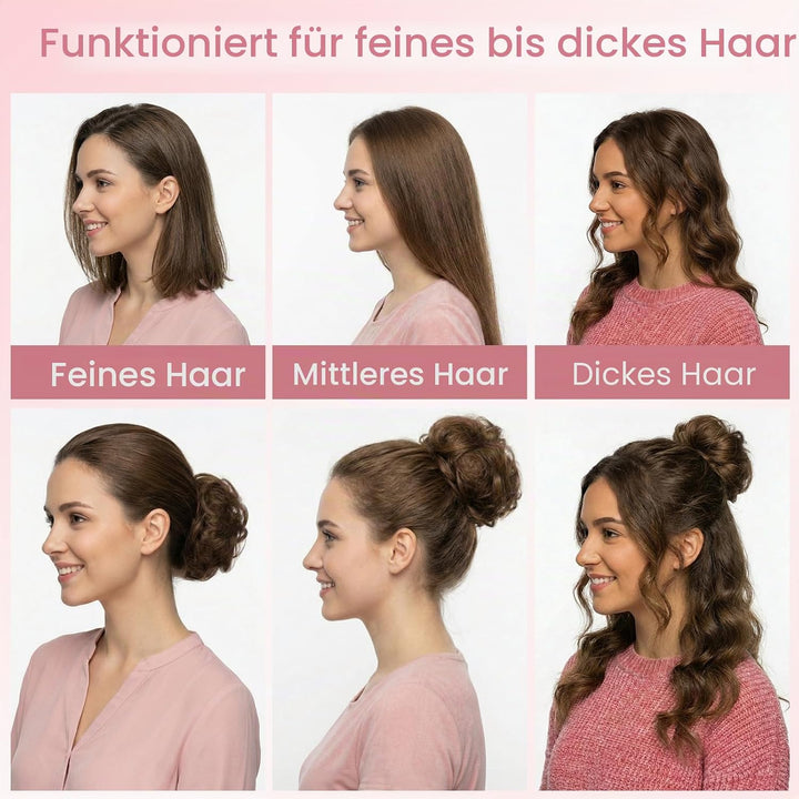 S-noilite Echthaar Messy Bun mit klammer Natürliches Haarteil für Dutt und Hochsteckfrisuren - Claw