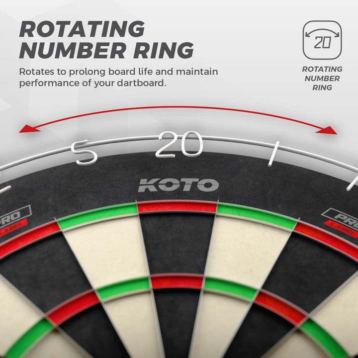 KOTO - King Pro Surround Dartset, 3 Barrels, 2 Sets Flights, 2 Sets Shafts (Short &amp; medium), Dartwal