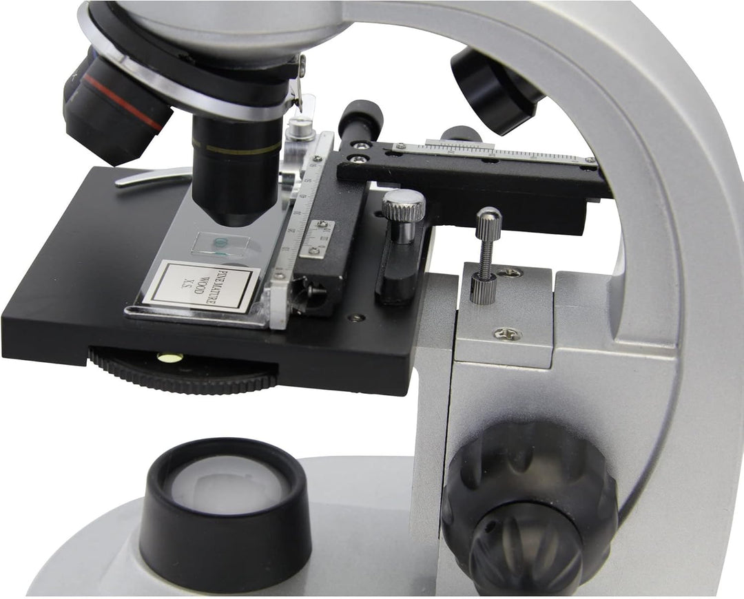 Omegon Mikroskop Binofield, 40x-800x, LED | Präzise Beobachtungen mit beidäugigem Sehen | Für Schule