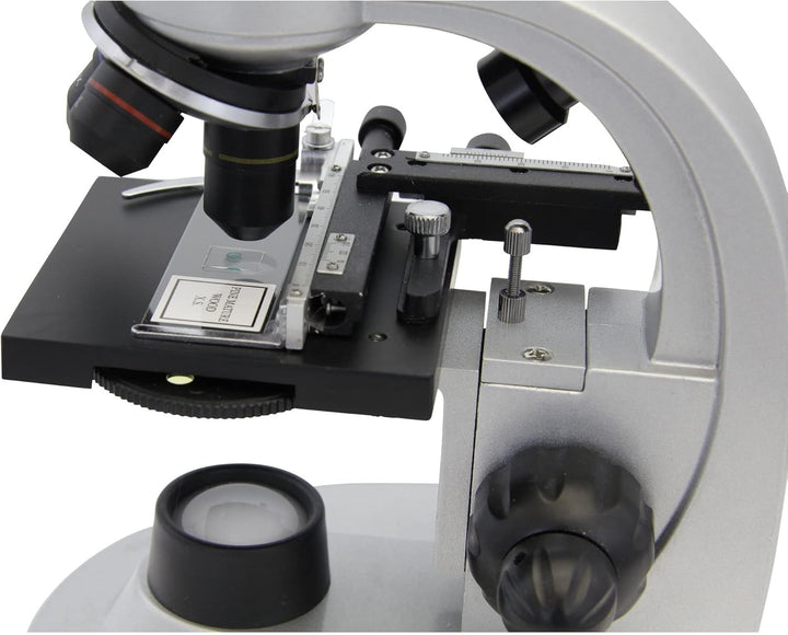 Omegon Mikroskop Binofield, 40x-800x, LED | Präzise Beobachtungen mit beidäugigem Sehen | Für Schule