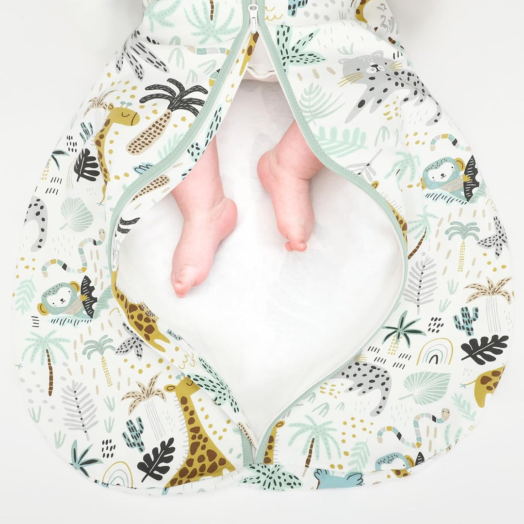 Yoofoss Schlafsack Baby Sommer 1.0 Tog - 2er Pack 100% Baumwolle Sommerschlafsack Herbst Babyschlafs