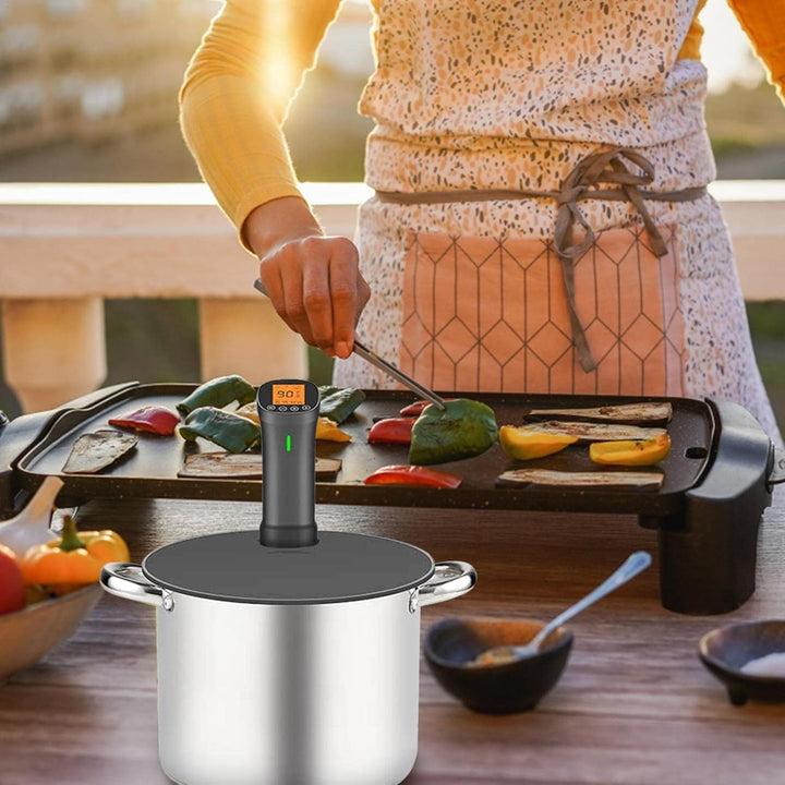 Sous-Vide-Deckel, Sous-Vide-Silikon-Deckel, Silikon-Topfdeckel reduziert Verdunstung, für langes Koc