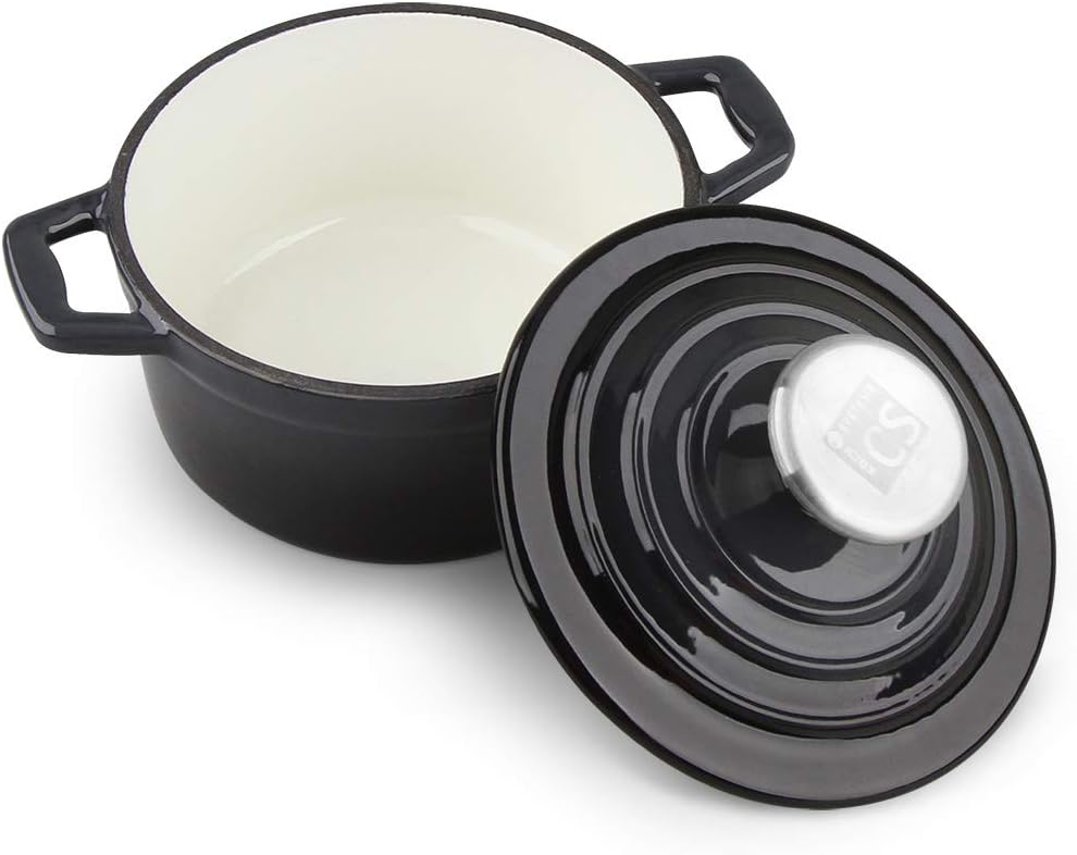 Carl Schmidt Sohn 067465 XANTEN Topf-Set, Gusseisen, grau/schwarz, Gross Klein Grau / Schwarz, Klein