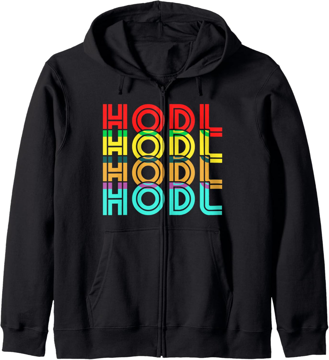 Vintage Hodler Kryptowährung Hodl Digitale Währung Bitcoin Kapuzenjacke