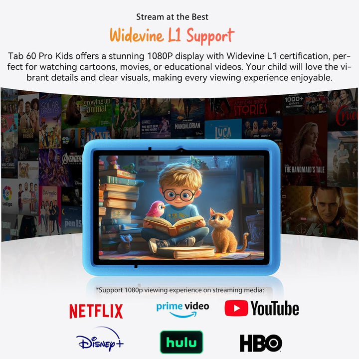 Blackview Tab 60 Pro Kids, Android 15 Kinder-Tablet, 12GB+128GB (2TB erweiterbar), 10" HD+ IPS, Dual