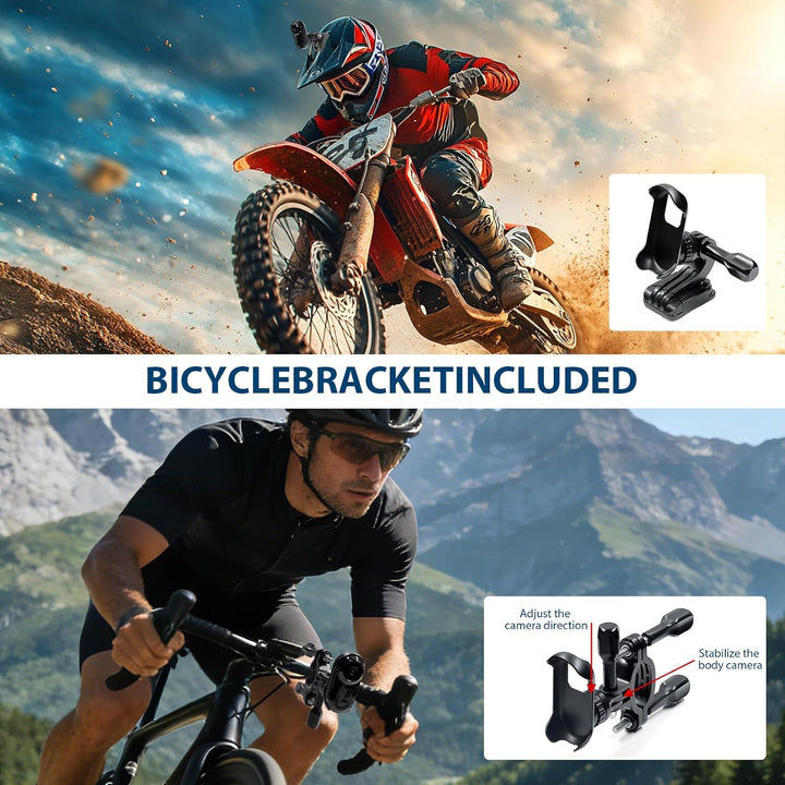 Mini Kamera Action, 1080P HD & 120° Weitwinkel Action Cam Mini, 120 Minuten Aufnahmezeit Bodycam mit