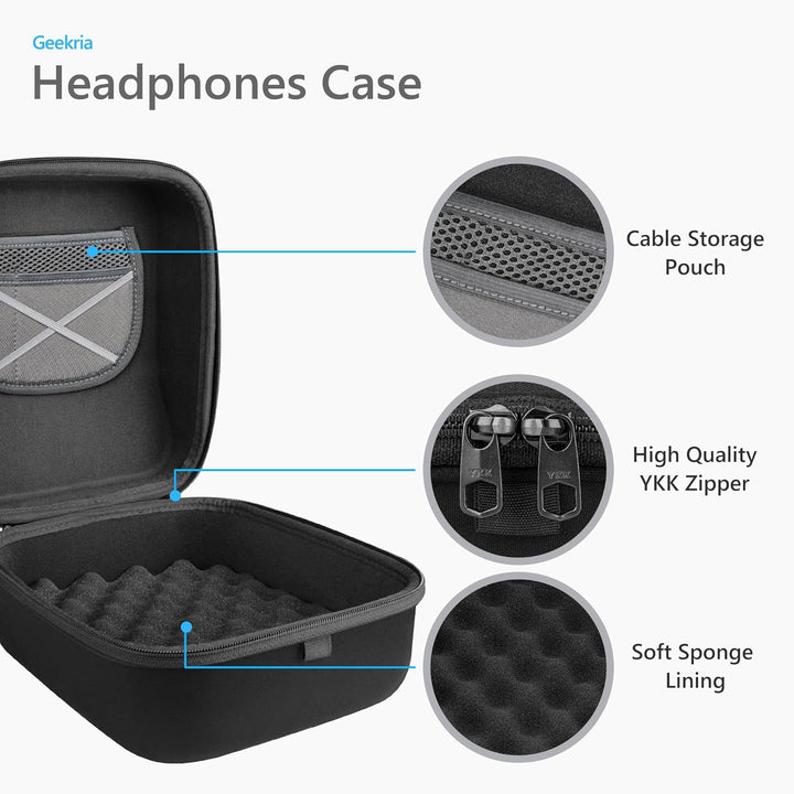 GEEKRIA Tasche Kopfhörer für AKG K240, K701, K702, K550, HD820, HD800, DT 770, DT 880 pro Headphones