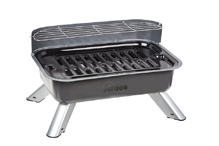 ARDES - ARBBQ01 Rauchfreier Elektrogrill BRASERO FEET, BBQ Elektro-Doppelgrill XXL mit Spritzschutz