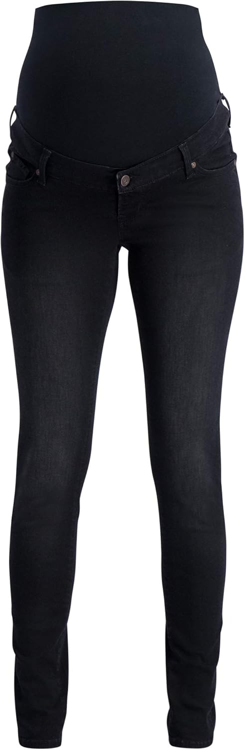 Noppies Damen Jeans OTB Skinny Avi Everyday Black Umstandsjeans 38W / 30L Schwarz (Everyday Black C3