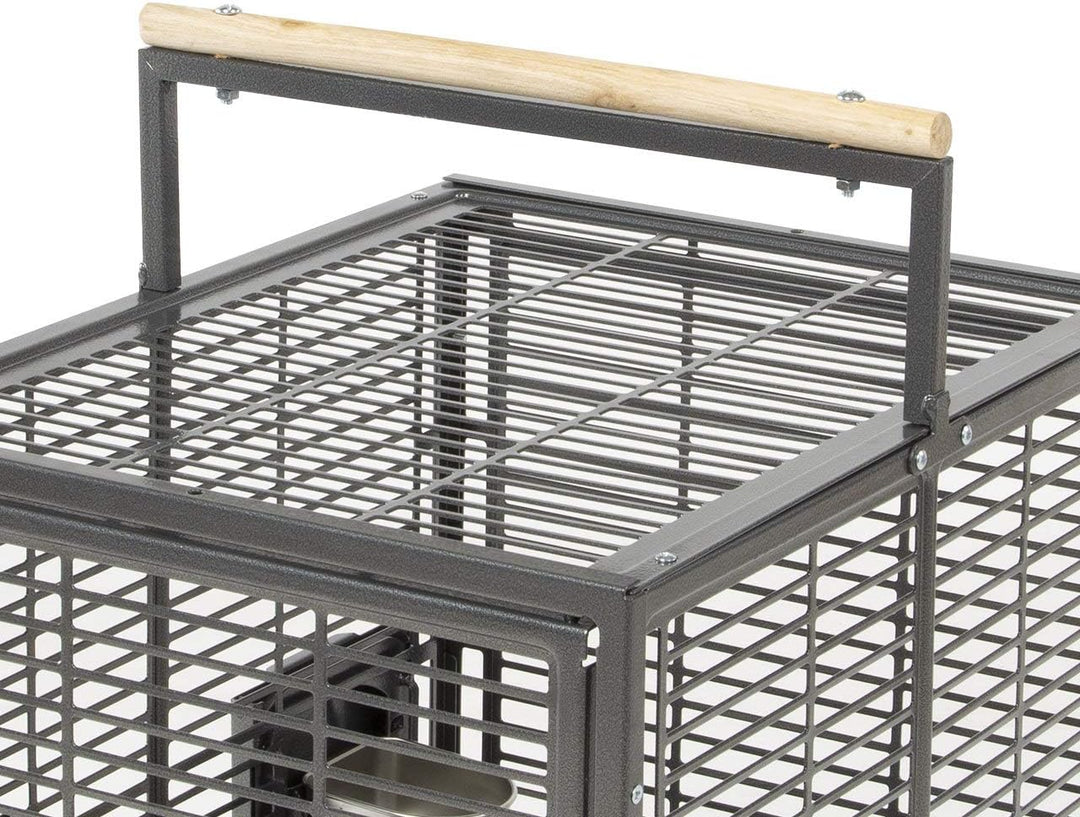 Montana Cages | Transportkäfig EVO für Sittiche &amp; Papageien - Antik | Transportkäfig &amp; Reisekäfig Sc