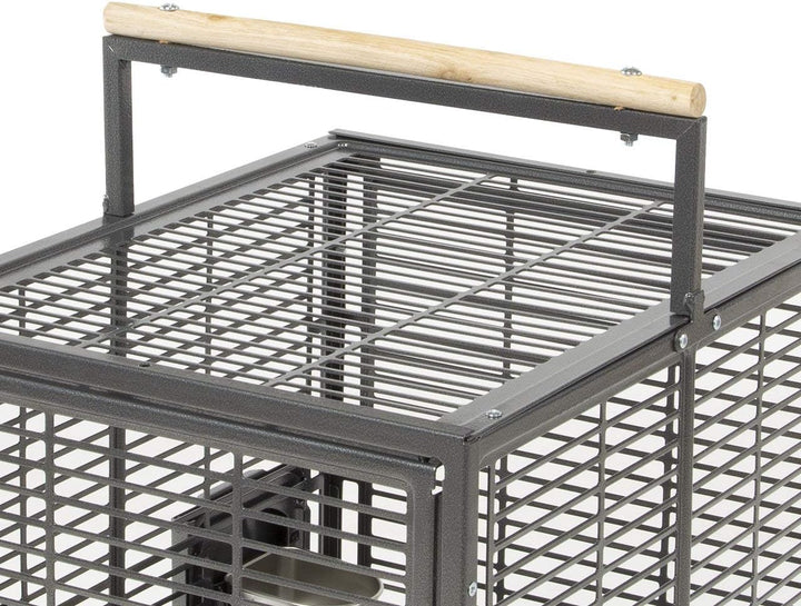 Montana Cages | Transportkäfig EVO für Sittiche &amp; Papageien - Antik | Transportkäfig &amp; Reisekäfig Sc