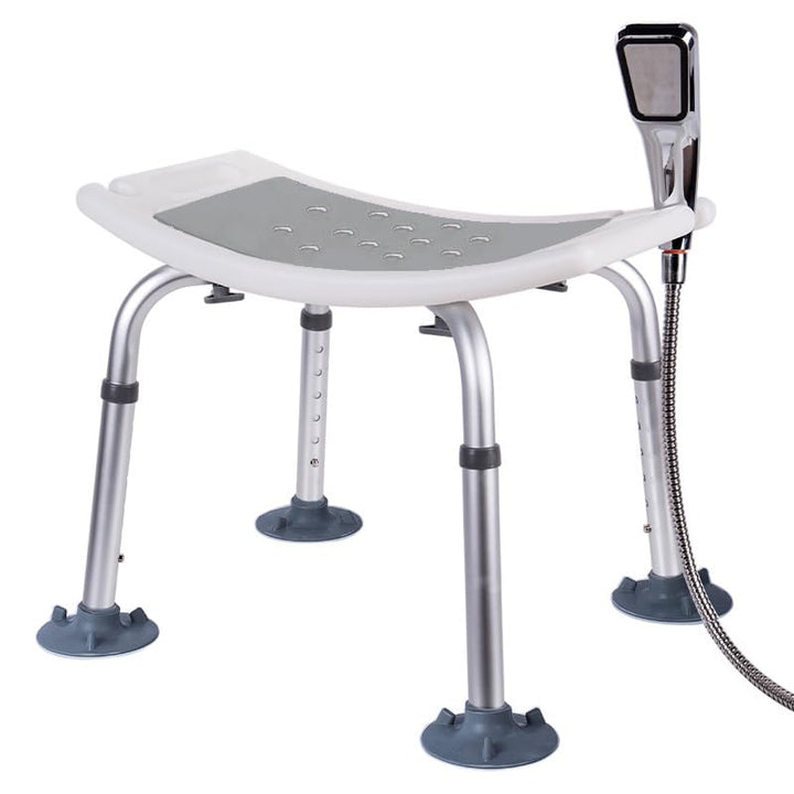 Adjustable Bath Chair,Höhenverstellbar Duschhocker, Anti-Rutsch Badsitz Duschhilfe Duschsitz,150KG K