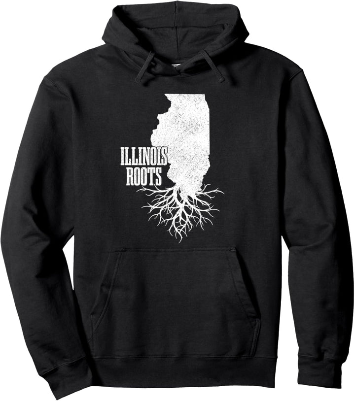 Illinois Roots Vintage USA Amerika Kalifornien Pullover Hoodie