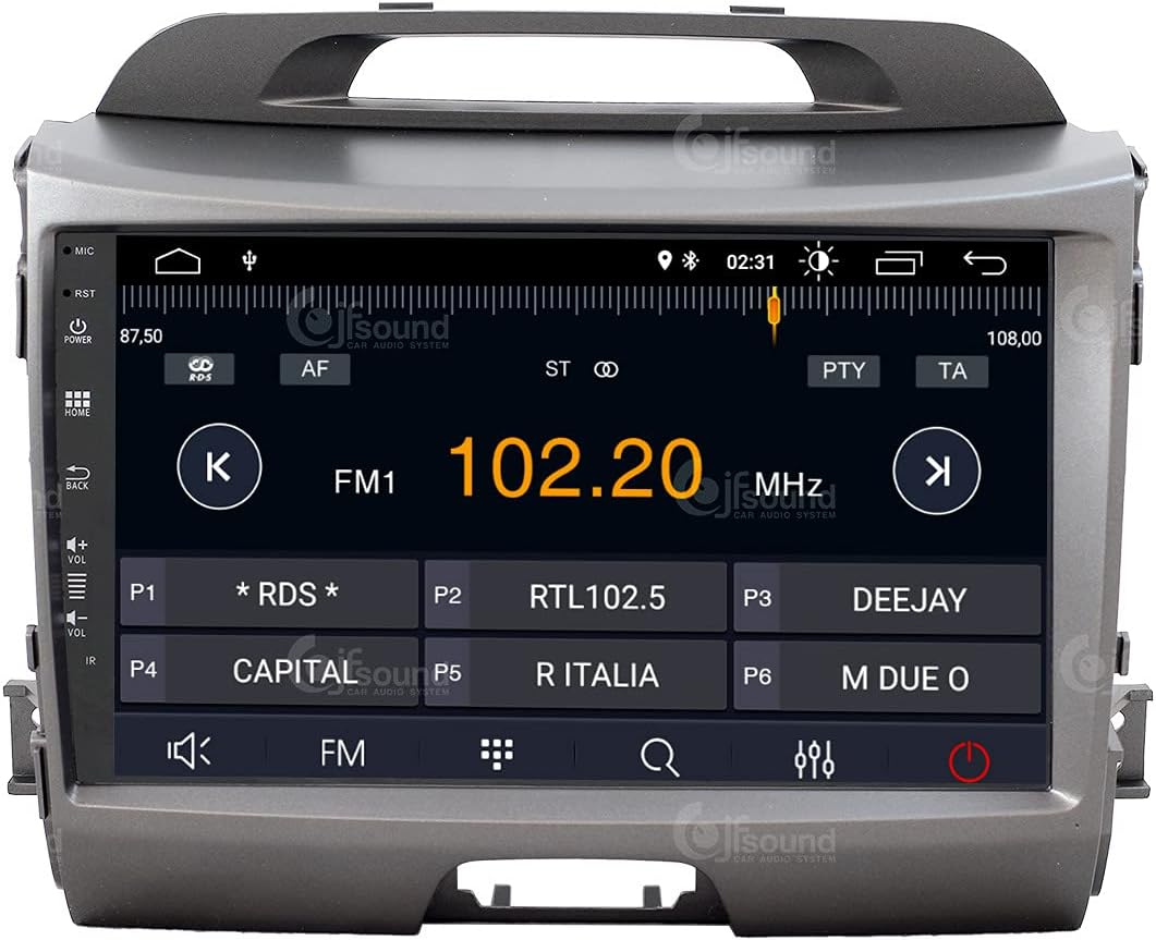 Autoradio für Für Kia Sportage (2010-2016) Mit Heckkamera Und Infinity-verstärker Android GPS Blueto